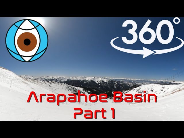 360° Video – Extreme Sports VR / Experience Snowboarding Arapahoe Basin Part 1 in 4K