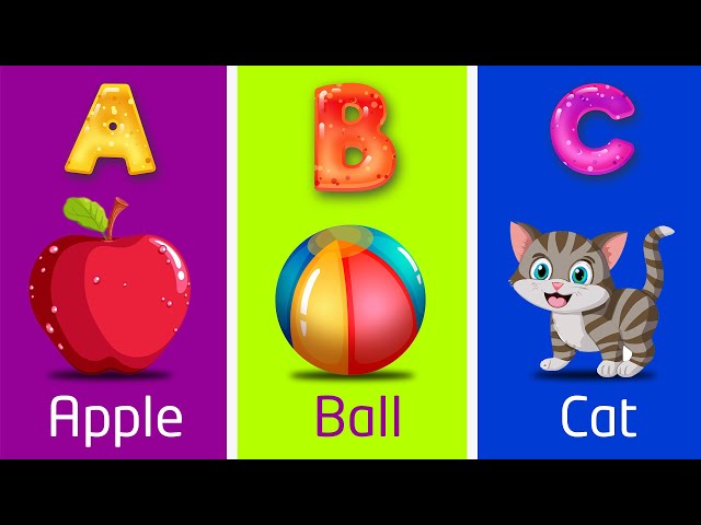 A for apple abcd ABCD Phonic Song Alphabet #rhymes