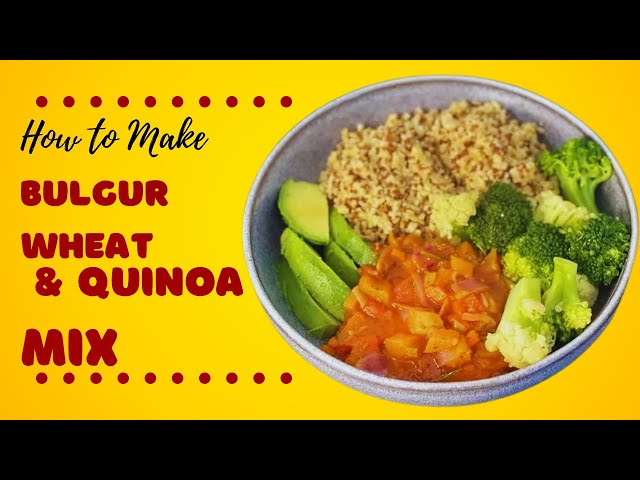 How to cook Bulgur Wheat & Quinoa Mix \\  Eggplant, and vegetables stew !