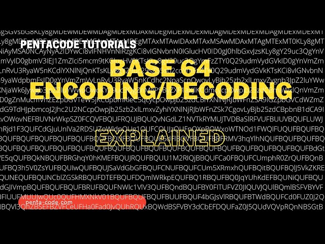 Base64 Encoding/Decoding explained