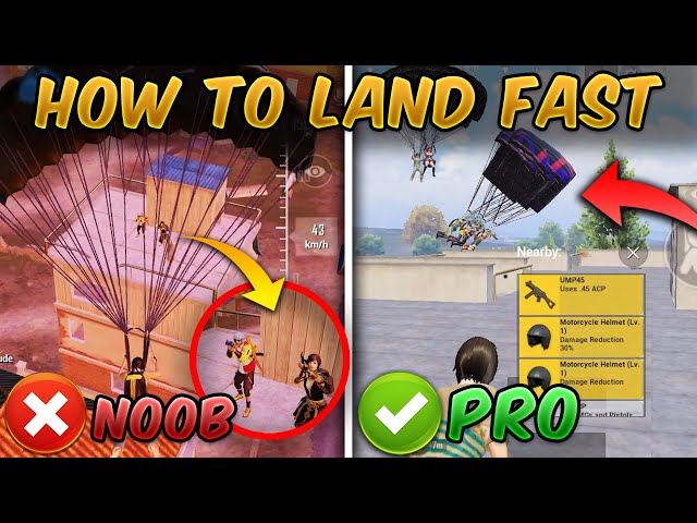How to Land Fast in PUBG MOBILE & BGMI (Tips and Tricks) Guide/Tutorial Handcam