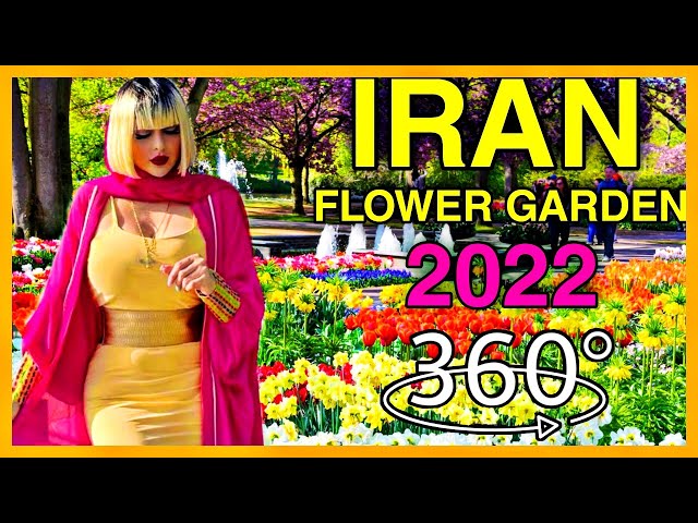 IRAN - Flower garden of Isfahan | wonderful flower garden | 360 🔥
