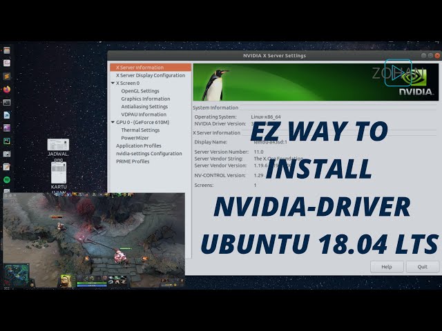 How To Install Nvidia 610m (Driver) on Linux Ubuntu 18.04 LTS [WORKED]