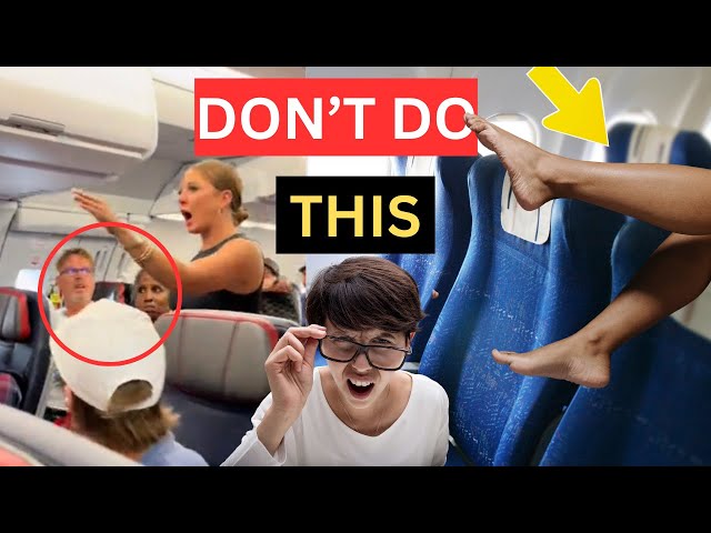 15 Things you should NOT Do in The Plane | Airplane Faux Pas