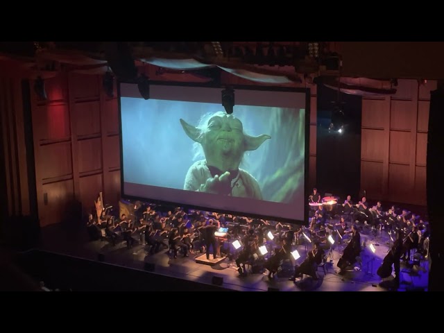 National Symphony Orchestra - Star Wars The Empire Strikes Back in Concert -Yoda lifts Luke's X Wing