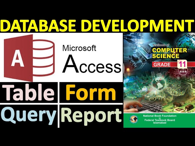 Database Development in Microsoft Access - Class 11 Computer Chapter 8 | Study With Me In Pakistan