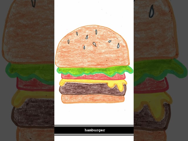 hamburger hamburglar flip #hamburger #howtodraw #mcdonalds