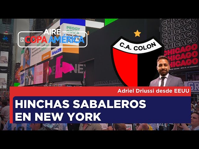 🏆 AIRE en la Copa América: Hinchas de Colón se encontraron en Nueva York para ir al banderazo🏆