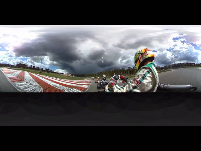 360 video with training IAME X30 Cadet