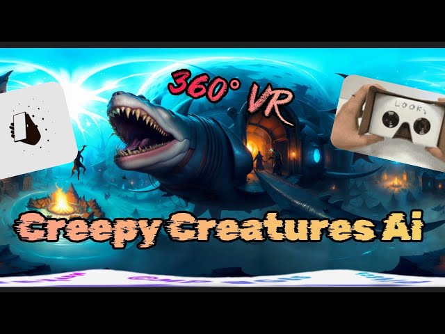 Creepy Creatures - 360° Ai VR Google Cardboard #skybox Video