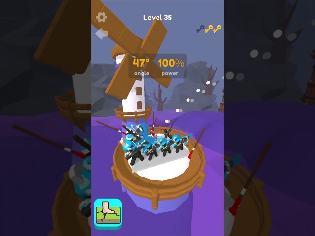 Merge archers-mobile game. Level 35Moments game. #best #android #interesting #appstore #ios #shorts