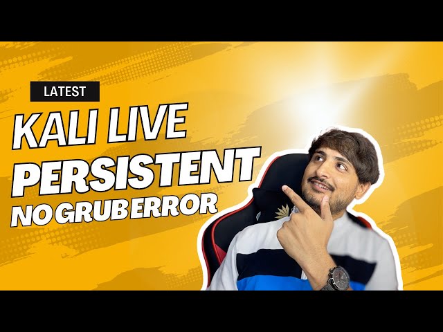 How To Make Kali Linux Persistent Live USB in 10 Mints Without Grub Error - [ Hindi ]