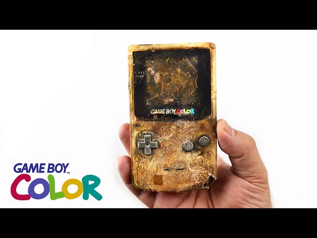 Rescue the 1$ Junk Game Boy Color buried in the mud - Retro Console Restoration - ASMR