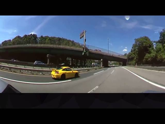 Porsches Cruising NJ Turnpike