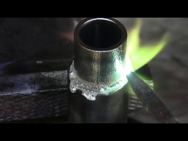 How To Torch Braze 1/8" Thick Mild Steel Tubing with SSQ-6 Silver Solder Paste