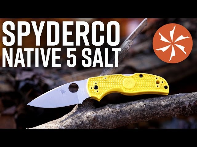 Spyderco Native 5 Salt Aquatic Folding Knife Available at Knifecenter.com
