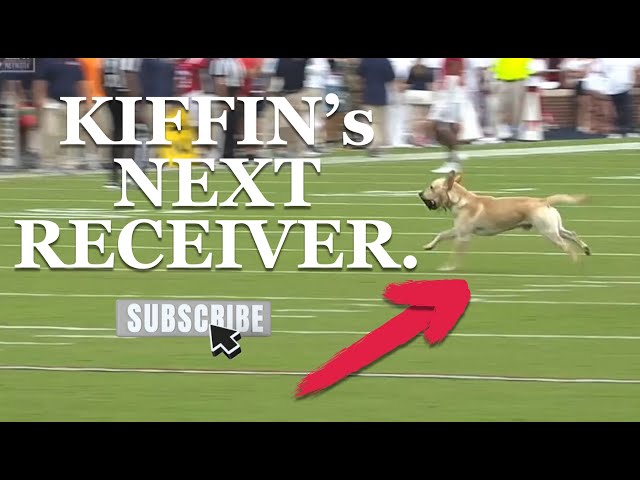 Kiffin's DOG NABS the Kicking TEE... #secfootball