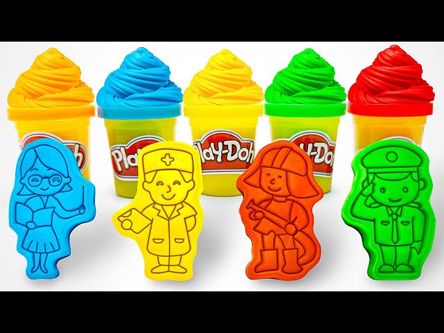 Learn Animals, Professions & Colors With Play Doh! Fun Molding Activity || Kids Learning Video