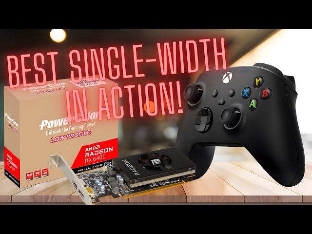 See the best single-width LP GPU in action! RX 6400 low profile hands on￼.