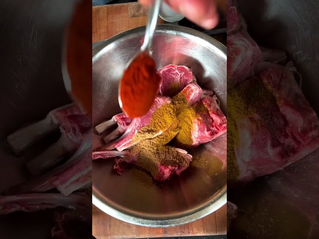 Grilled Lamb Chops with Caramelised Onions and Sumac Yogurt