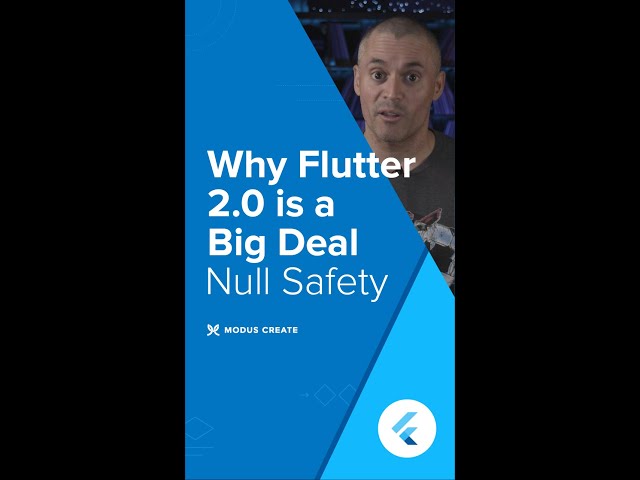 Why Flutter 2.0 is a Big Deal - Null Safety | Part 5 of 5 #shorts