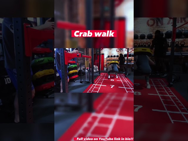 Crab walk🦀& box jump leg exercises