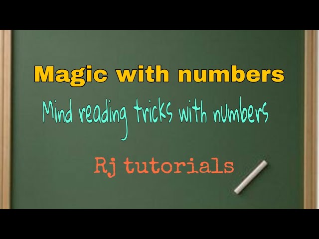 Magic with numbers || mind reading tricks with numbers || #magic