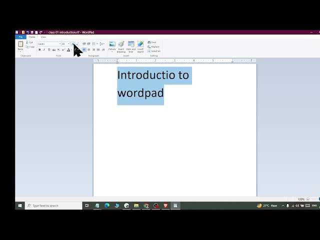 A Brief Introduction to Microsoft Wordpad Rich Text Formatting