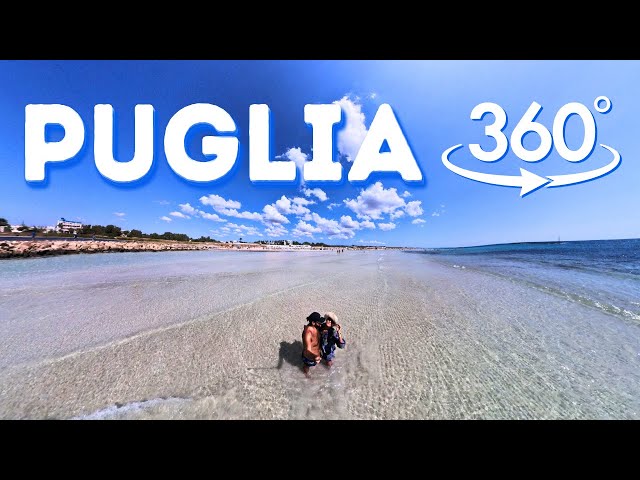 [4K] 360° Salento PUGLIA ITALY - Complete View - Interactive Video [Italian passeggiata]
