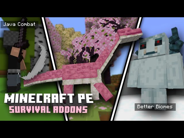 Best Survival Addons For MCPE That Make 1.20 Amazing