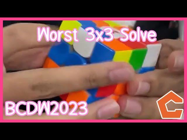 My worst solve at Bangkok Cube Day Winter 2023 | CANDYspeed