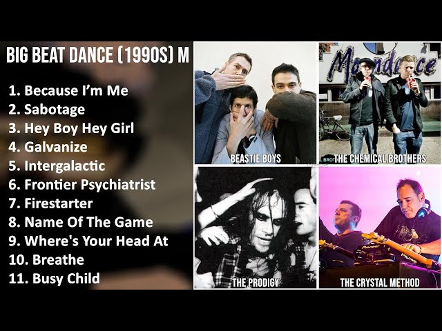 BIG BEAT DANCE (1990S) Music Mix - The Avalanches, Beastie Boys, The Chemical Brothers, The Prod...