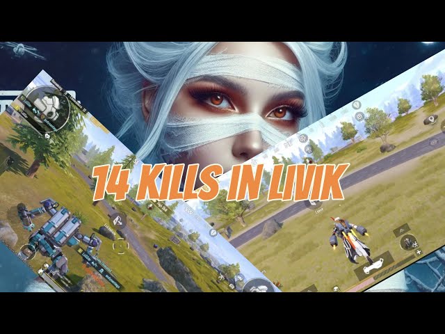 pubg mobile livik game play 14 kills in livik ♥️