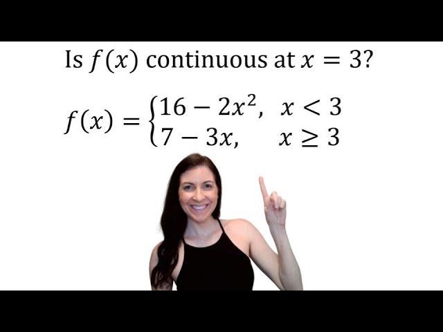 Is f(x) continuous at x=3? | Definition of Continuity