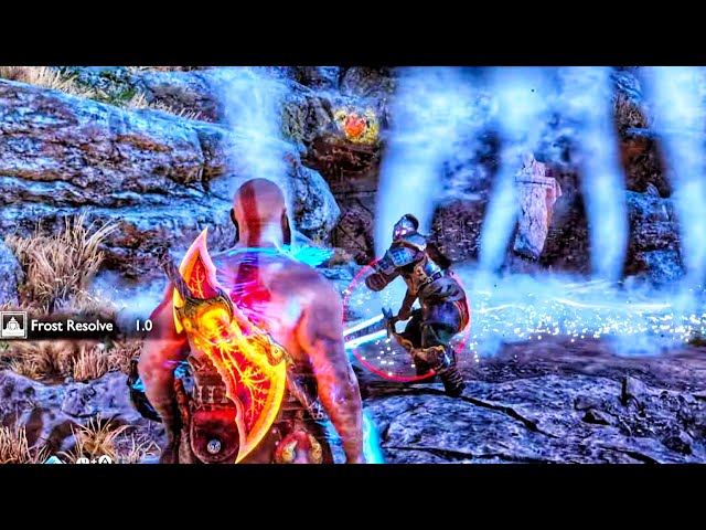 Kratos vs Rare Traveler (GMGOW+ Difficulty) - God of War Ragnarok - No Damage