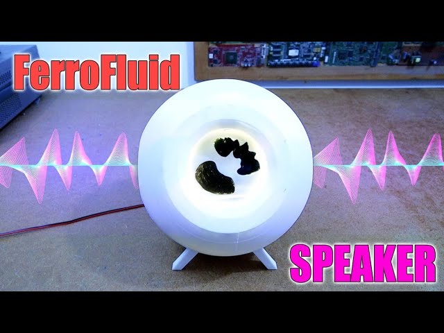 Ferrofluid Speaker - 3D printed + Bluetooth Music