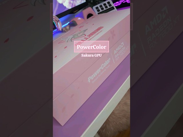 A Pink & White GPU- Sakura Limited Edition #powercolor #gpu #pcbuild #gamer #tech #sakura