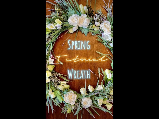 Spring Floral Wreath DIY!  Spring Decoration!