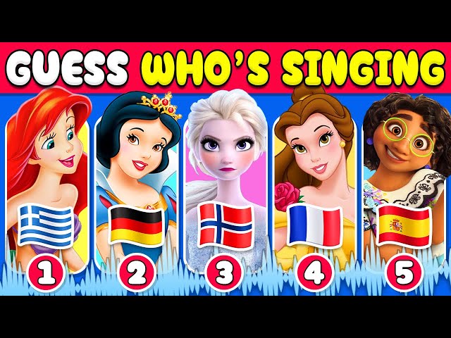 Guess Who's Singing 🎤🎶🌎 Disney Princesses singing in their Native Languages 🎙️