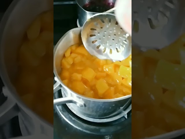 Super Easy | Homemade Mango Blueberry Peach Jam #food #jam #easy #cooking