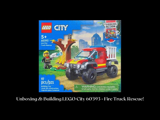 LEGO City 4x4 Fire Truck Rescue-60393!!|Unboxing & Building|