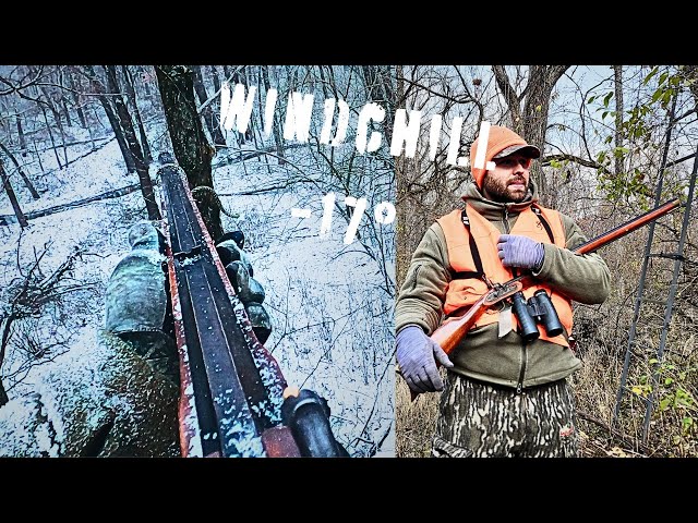 Traditional Muzzleloader Deer Hunting in The COLD!