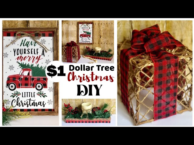 Dollar Tree DIYS | Buffalo Check Christmas Decor | Christmas 2020