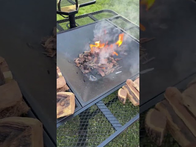 Backyard Fire Pit Grill Ideas | Sunjoy Adjustable Fire Pit Grill #shorts #grilling #firepit #bbq