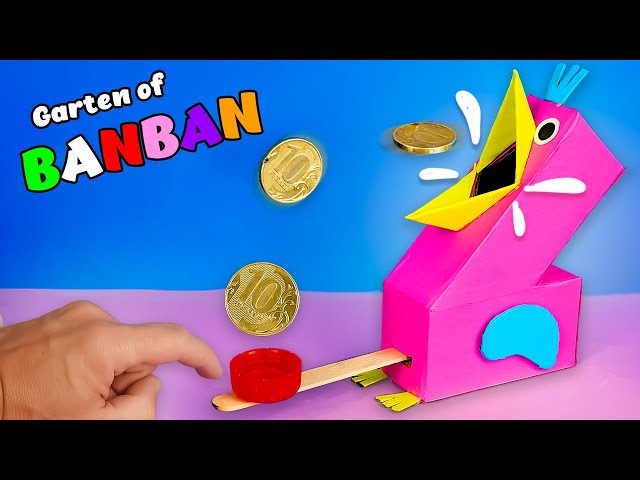 Бан Бан Опила Берд Как сделать копилку из картона по игре Garten of Ban Ban