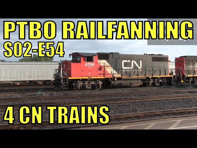 PTBO Railfanning S02E54 - 4 CN Trains In Sarnia Ontario