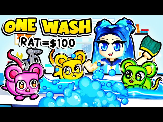 Washing RATS For $$$ In Roblox!