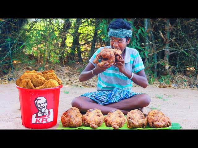 Awesome KFC Full Chicken Roast | Fried Chicken | Villageg Cooks
