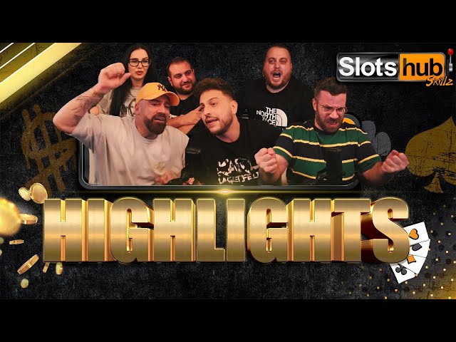 Slotshub Skillz Big Wins & funny moments | H απόγνωση του Κοντόπιδη  & Horror Night Part 4