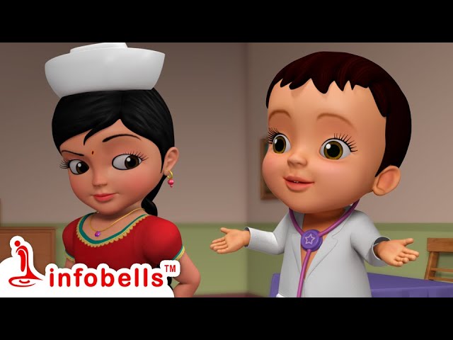 Doctor Chitti, Magu aluttide - Playing with Doctor Toys | Kannada Rhymes and Cartoons | Infobells